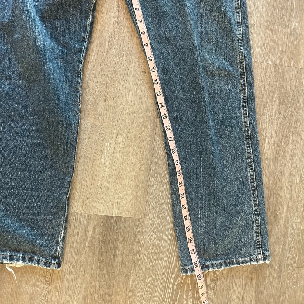 Wrangler Men's Regular Fit Jeans 34x29 Pockets 100%Cotton Blue Distressed - Picture 4 of 7